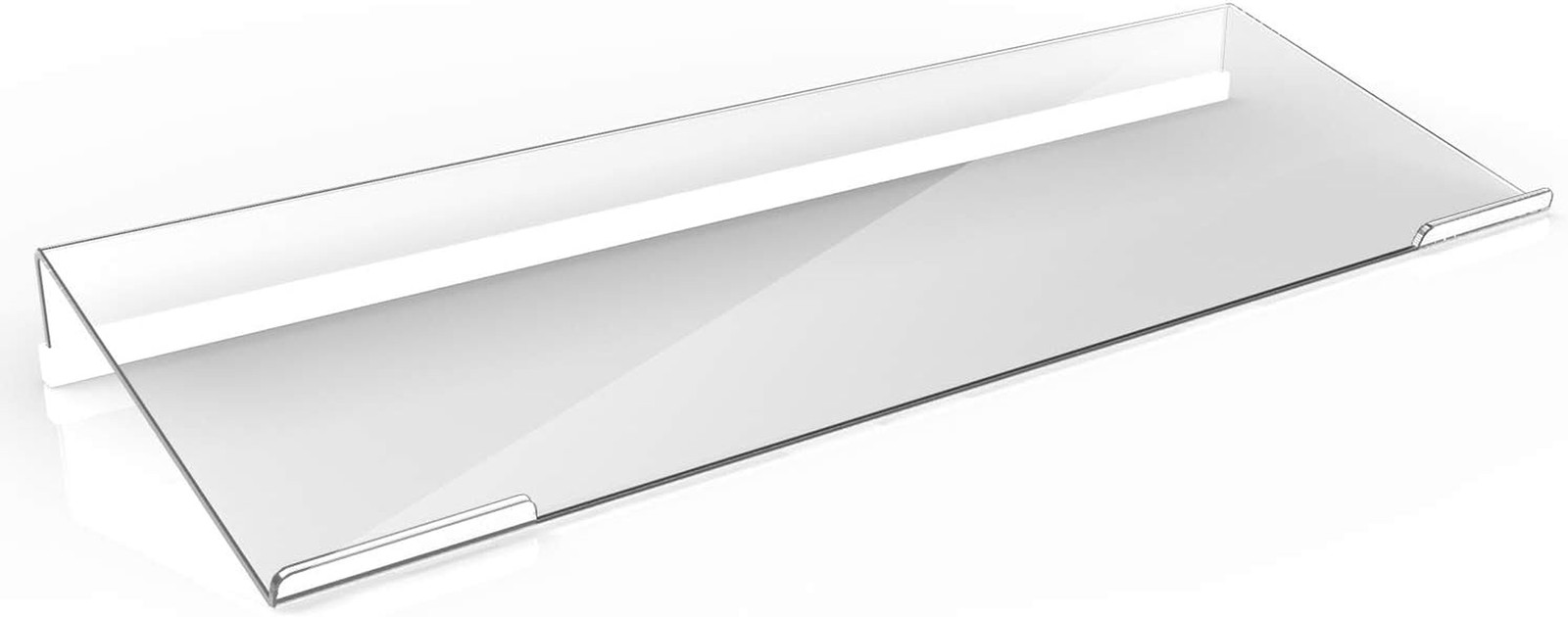 Richboom Clear Acrylic Tilted Computer Keyboard Holder for Easy Ergonomic Typing