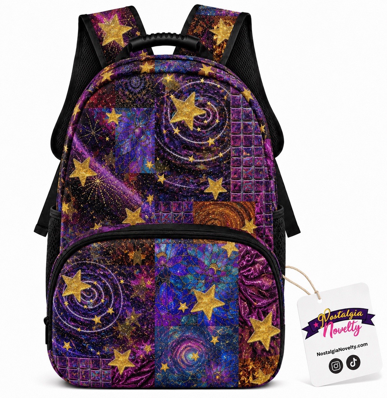 VTG Inspired 90’s Celestial Sun Moon Backpack Whimsigoth decor Y2K