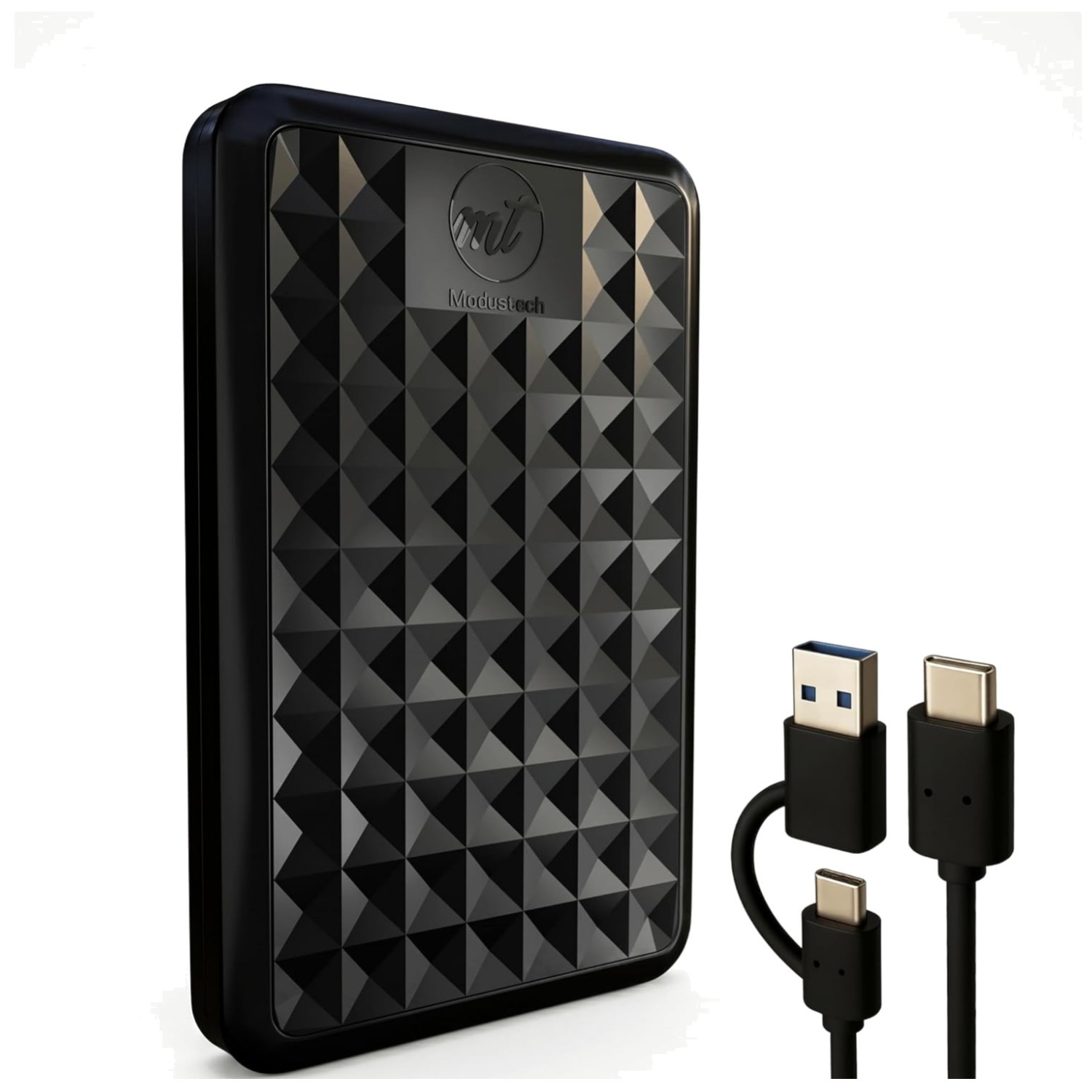 Facet 1TB External Hard Drive USB-C USB 3.1 Mac Laptop Black
