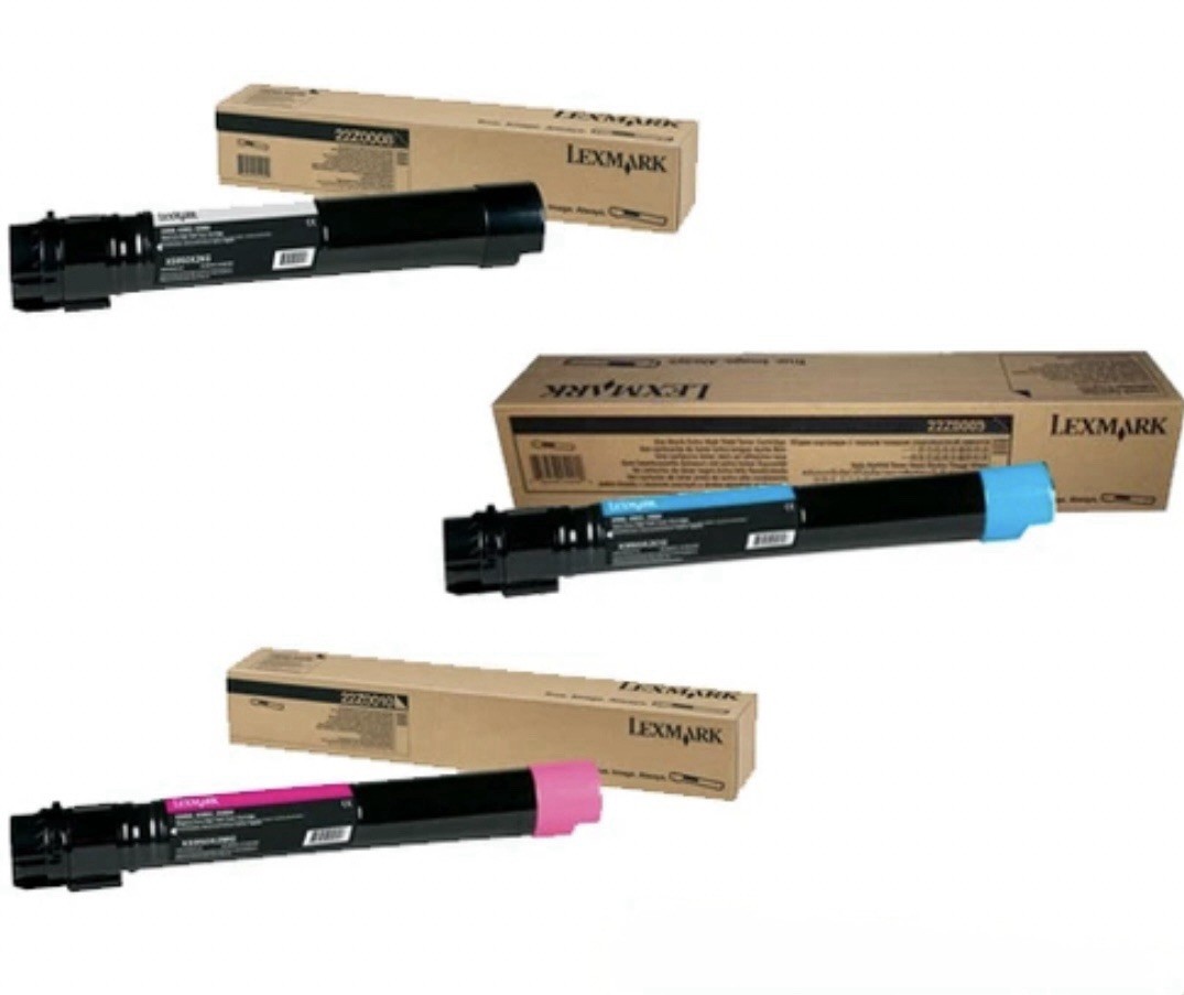 Lexmark 22Z0008 /22z0009 / 22Z0010 High Yield Toner. Black Cyan Magenta New