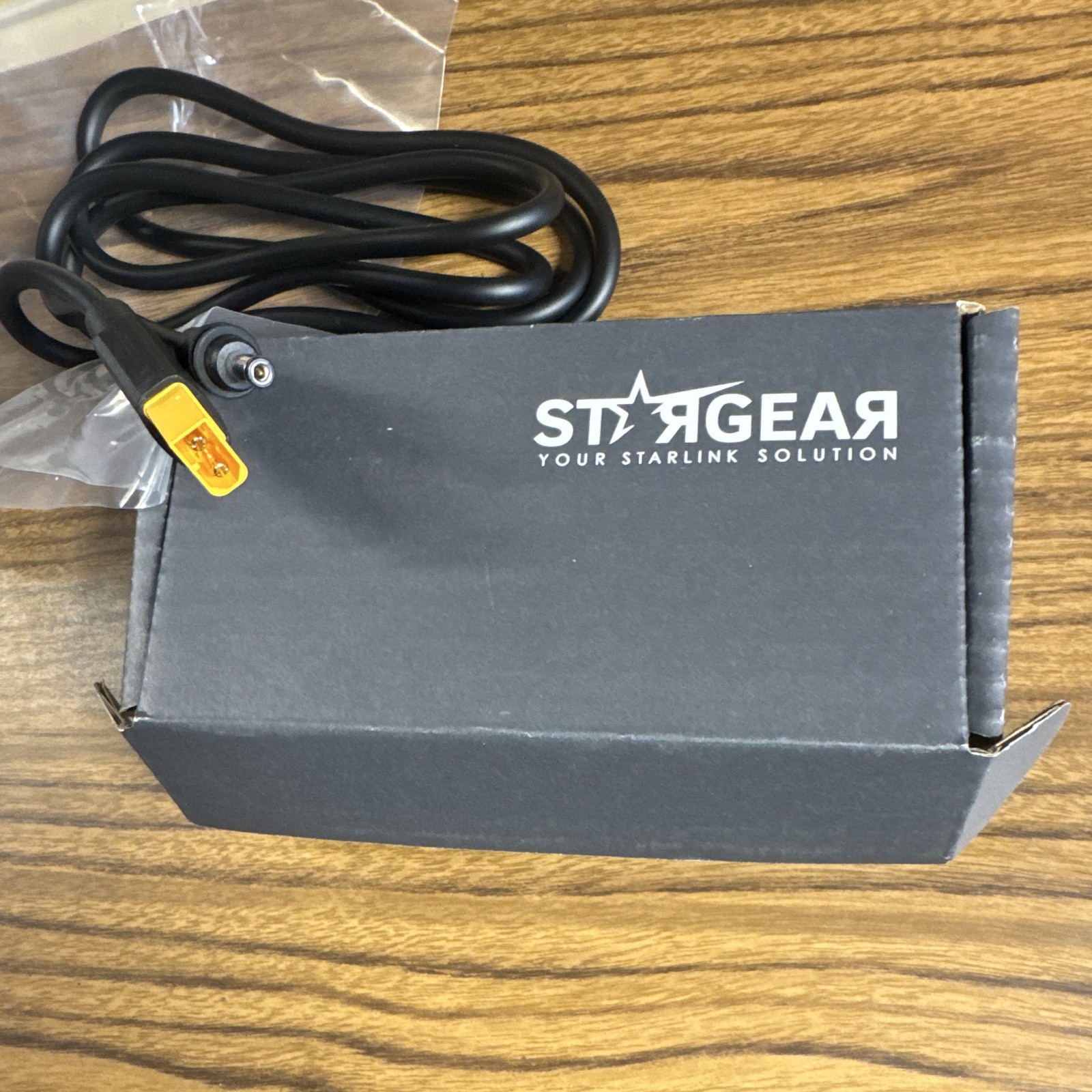 STAR GEAR Starlink Mini DC Power Cable 5 ft XT60 to DC Black RoHS