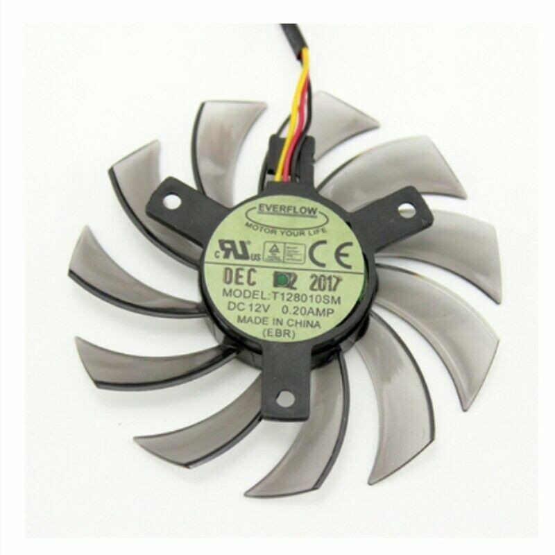 Cooler Fan For Gigabyte GV-N560OC GTX 580 670 560Ti T128010SM 75mm Graphics Card