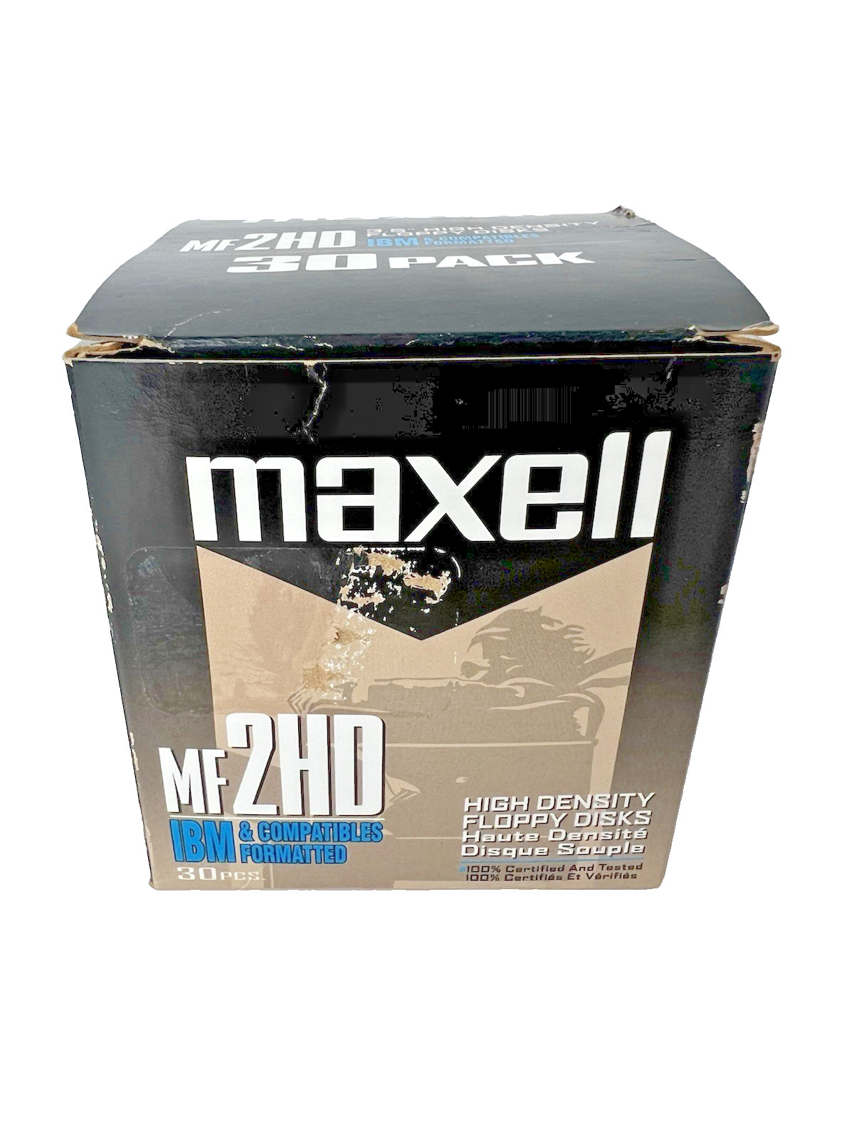 ​Vintage Maxell 3.5" Floppy Disks 20-Pack MF2HD IBM Formatted Retro Tech