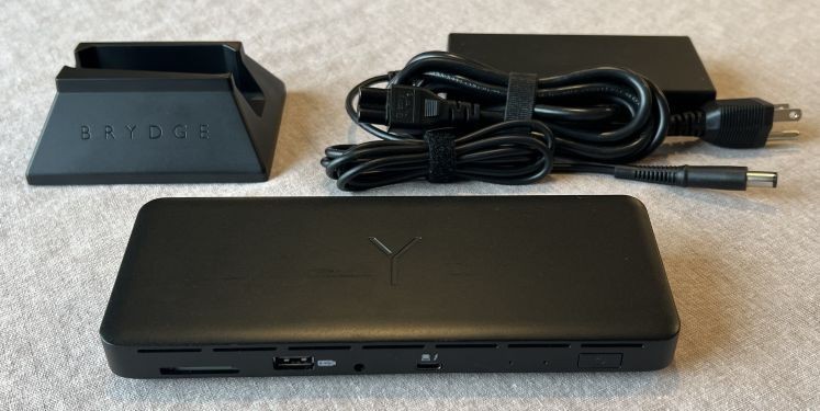 Brydge Stone Pro TB4 Thunderbolt 4 Dock + Cables + Ethernet Adapter – Full Setup