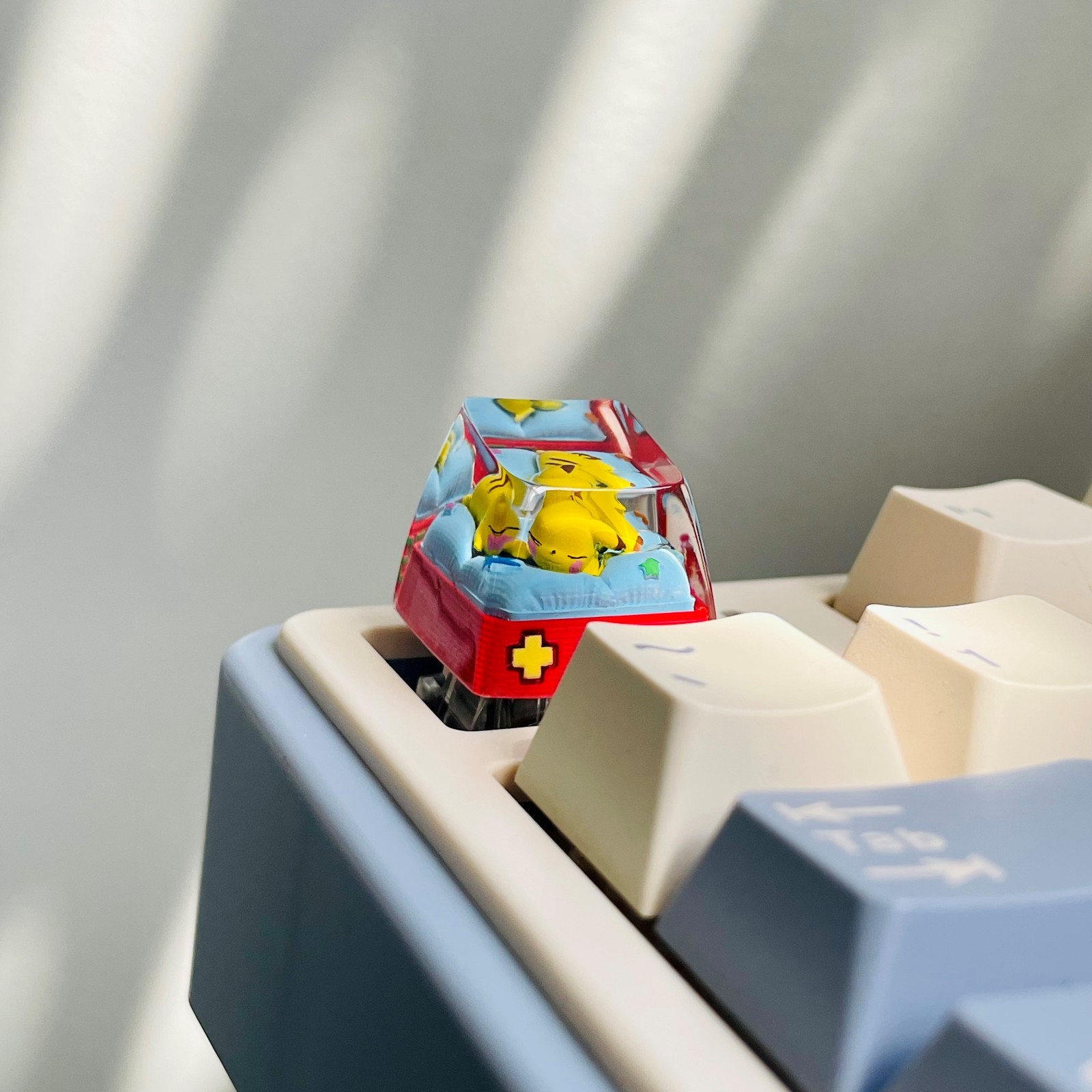 Pikachu Resin Keycap, Artisan Pokemon keycap set for mechanical keyboard