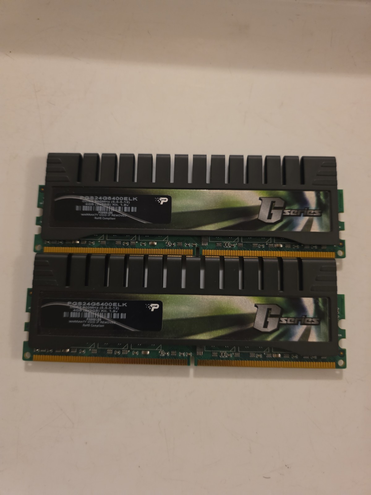 Patriot G Series 4GB (2x2GB) DDR2 800MHz PC2-6400 CL5 Desktop RAM PGS24G6400ELK