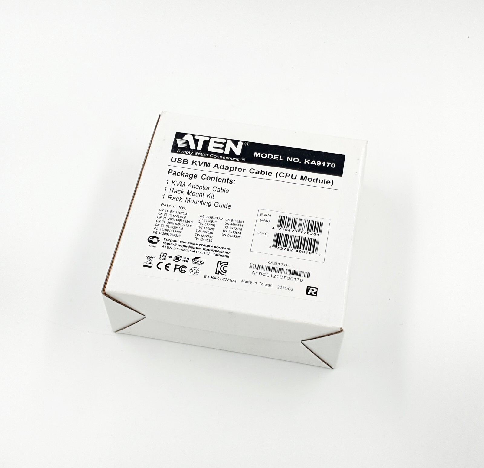 Lot of 11 Aten KA9170-D USB KVM Adapter Cable CPU Module w/ Rack Mounting Kit