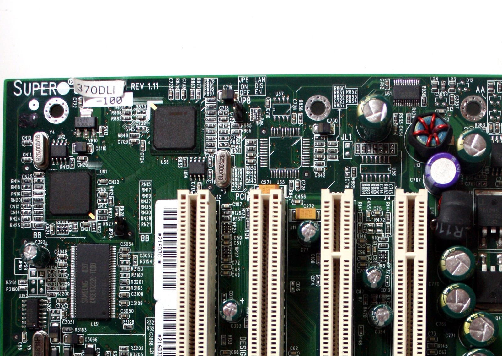 Motherboard, supermicro 370dli, dual skt 370, serverworks serverset iii le chip