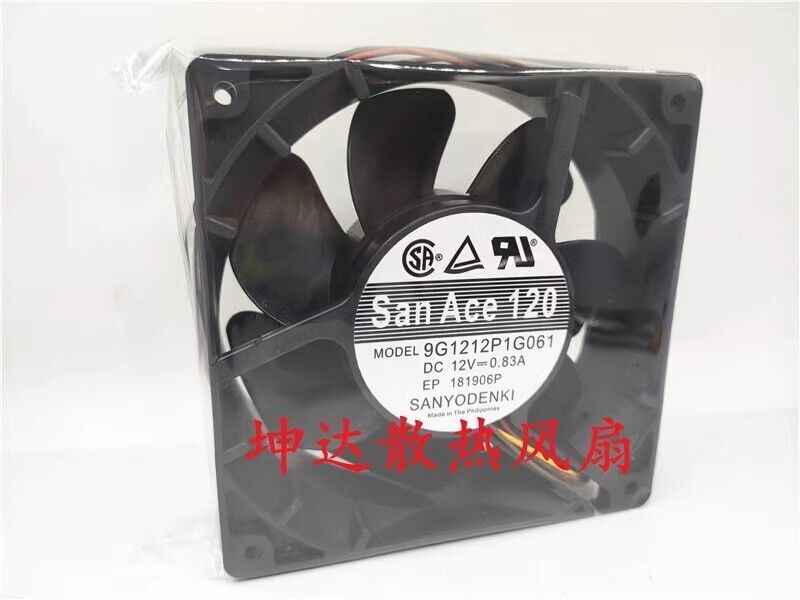 SanAce120 9G1212P1G061 DC12V 0.83A 12038 12cm Inverter Cooling Fan
