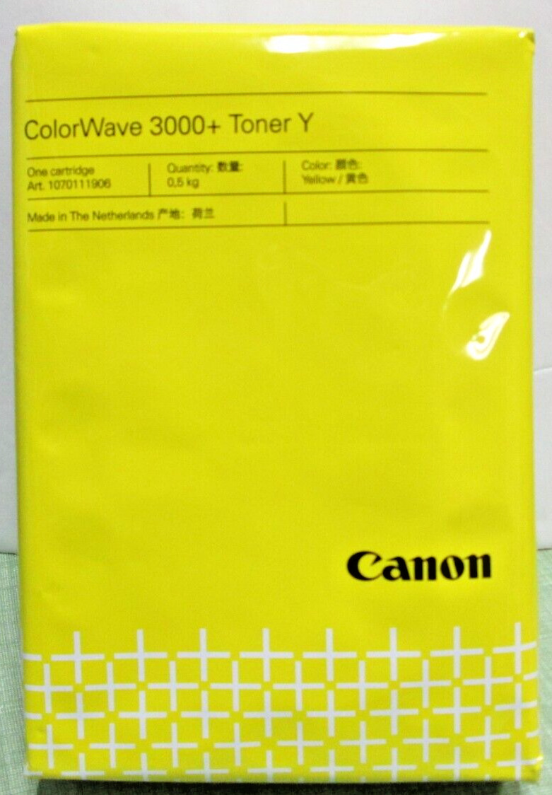 New Sealed 1070111906 Canon Colorwave 3000+ Yellow Toner PEARLS  Fast 