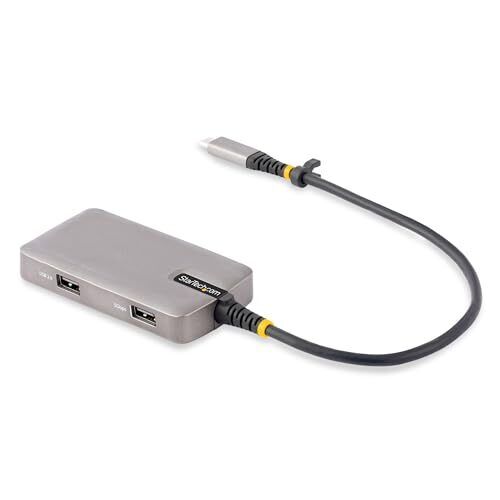 StarTech.com USB-C Multiport Adapter, 4K 60Hz HDMI W/HDR, 3-Port USB Hub