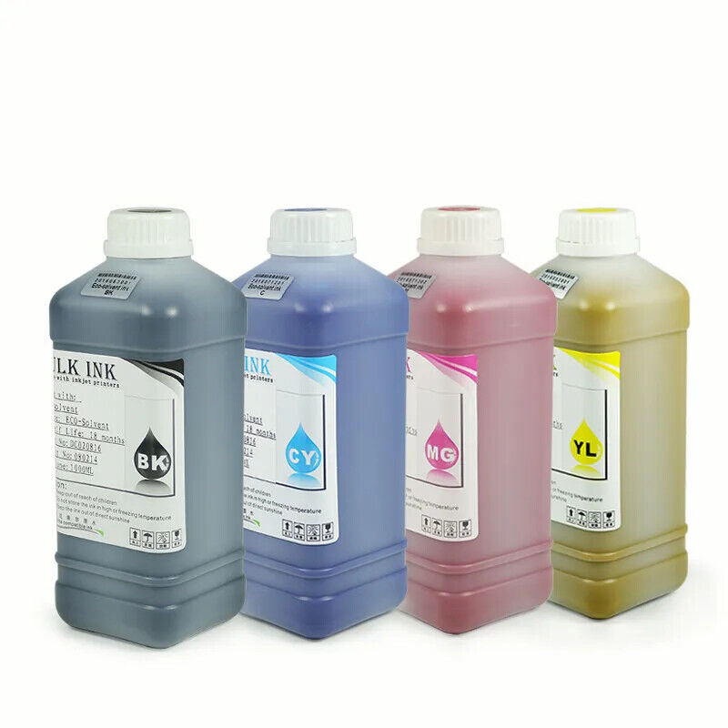 4*1000ML Oil-Based Eco Solvent Ink For DX4 DX5 DX6 DX7 XP600 TX800 4720 Head