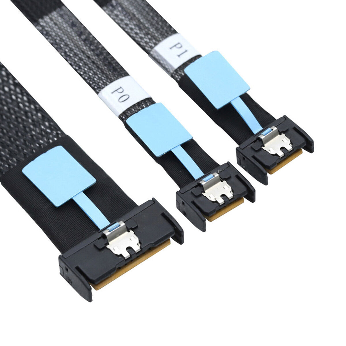 CHENYANG MCIO STR PCI-E 8i 74Pin Male to Dual MCIO 38Pin Male Extender Cable