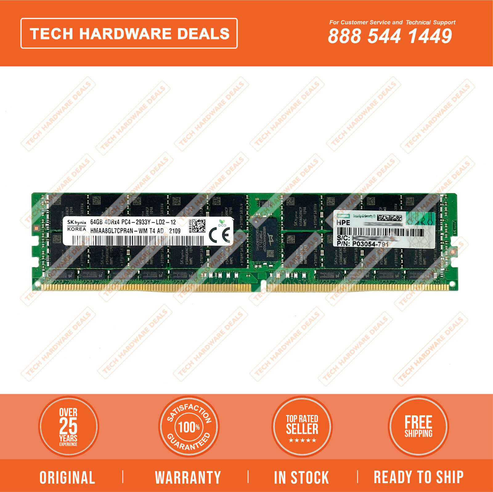 P03054-791    HP Synergy 64GB quad rank x 4 2933 Load Reduced Memory dimm