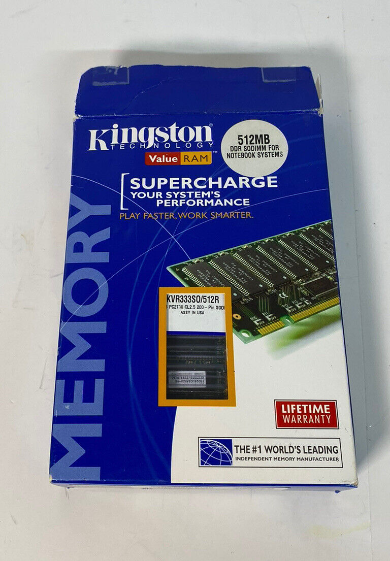 Kingston 512 MB DDR Sodimm For Notebook Systems 