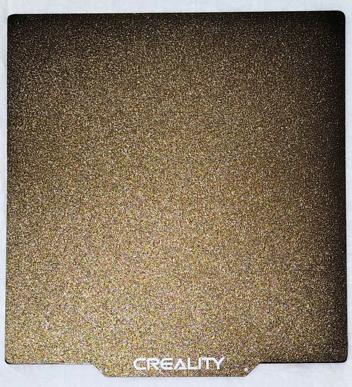 Creality CR-6 SE PEI 255mm x 245mm x 2mm build plate gold frosted 