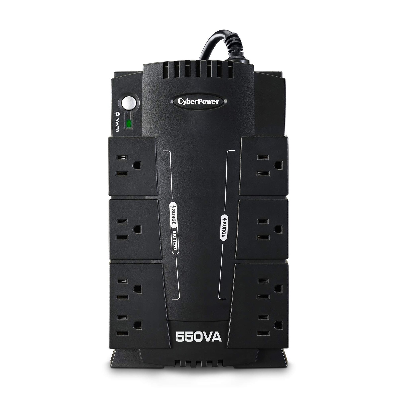 Cyberpower Cp550slg Standby Ups System, 550Va/330w, 8 Outlets, Compact