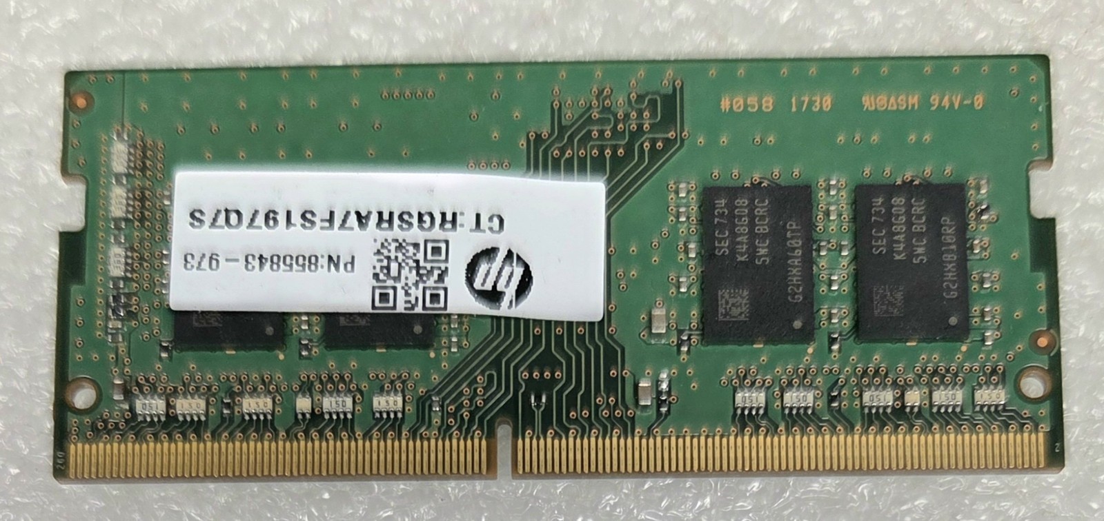 HP Genuine Samsung 8GB(1x8GB) DDR4-2400 PC4-19200 SODIMM Memory 855843-973