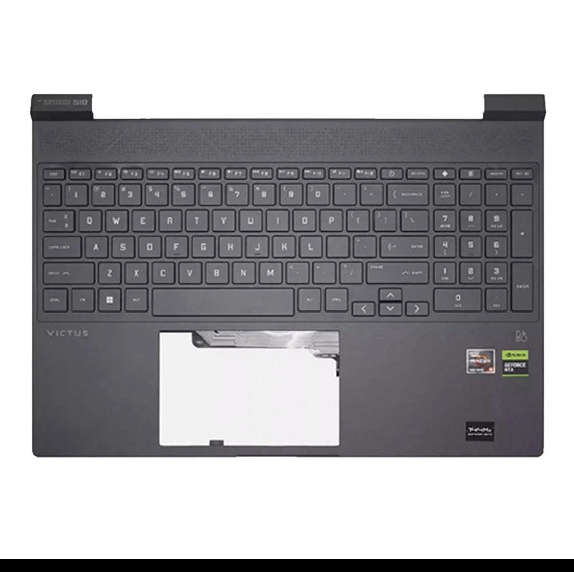 Genuine HP Victus 15-FA Laptop Palmrest Keyboard N13298-001 Black Ships Fast USA