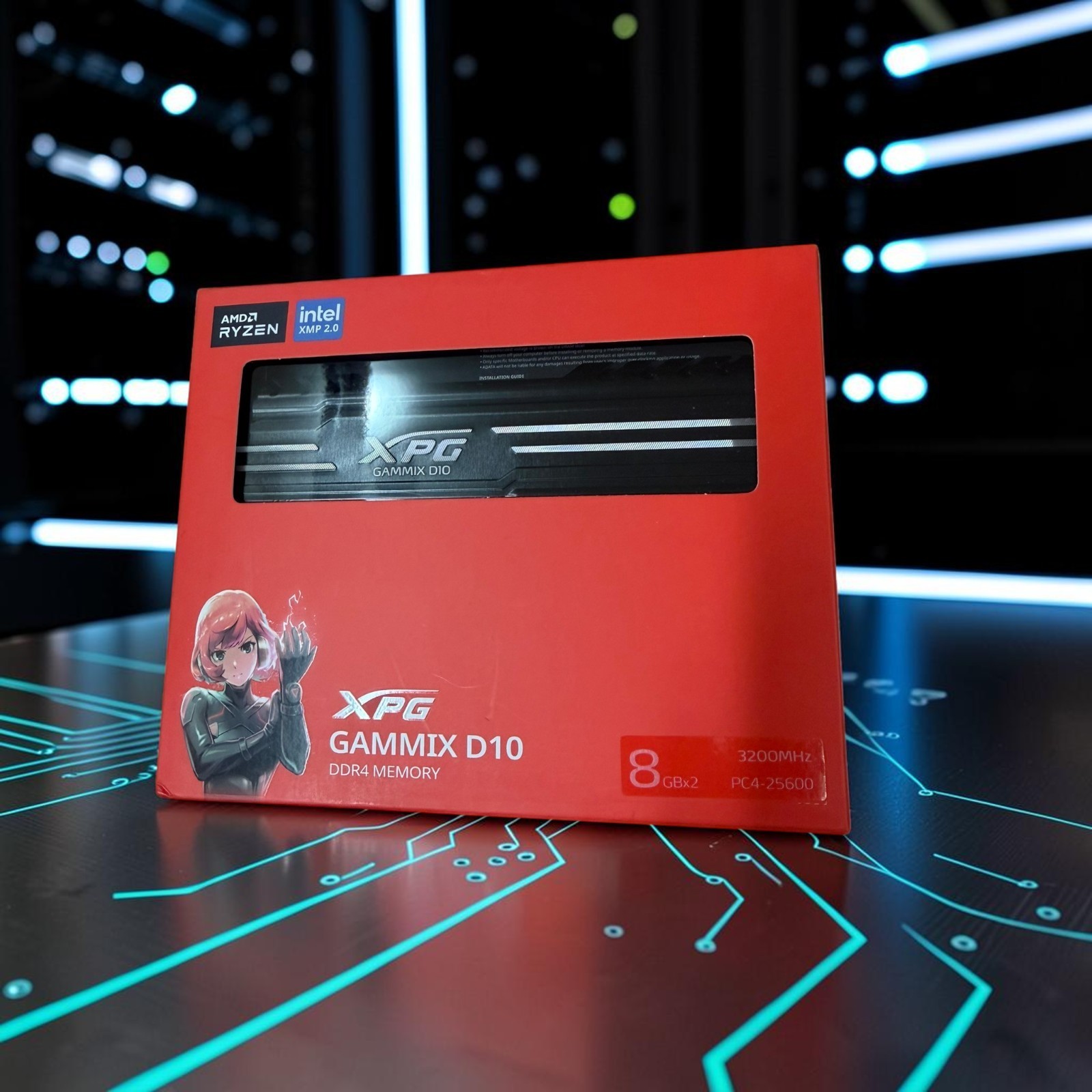NEW XPG GAMMIX D10 16GB 2x8GB DDR4 3200mhz CL16 Desktop RAM Kit [SEALED]
