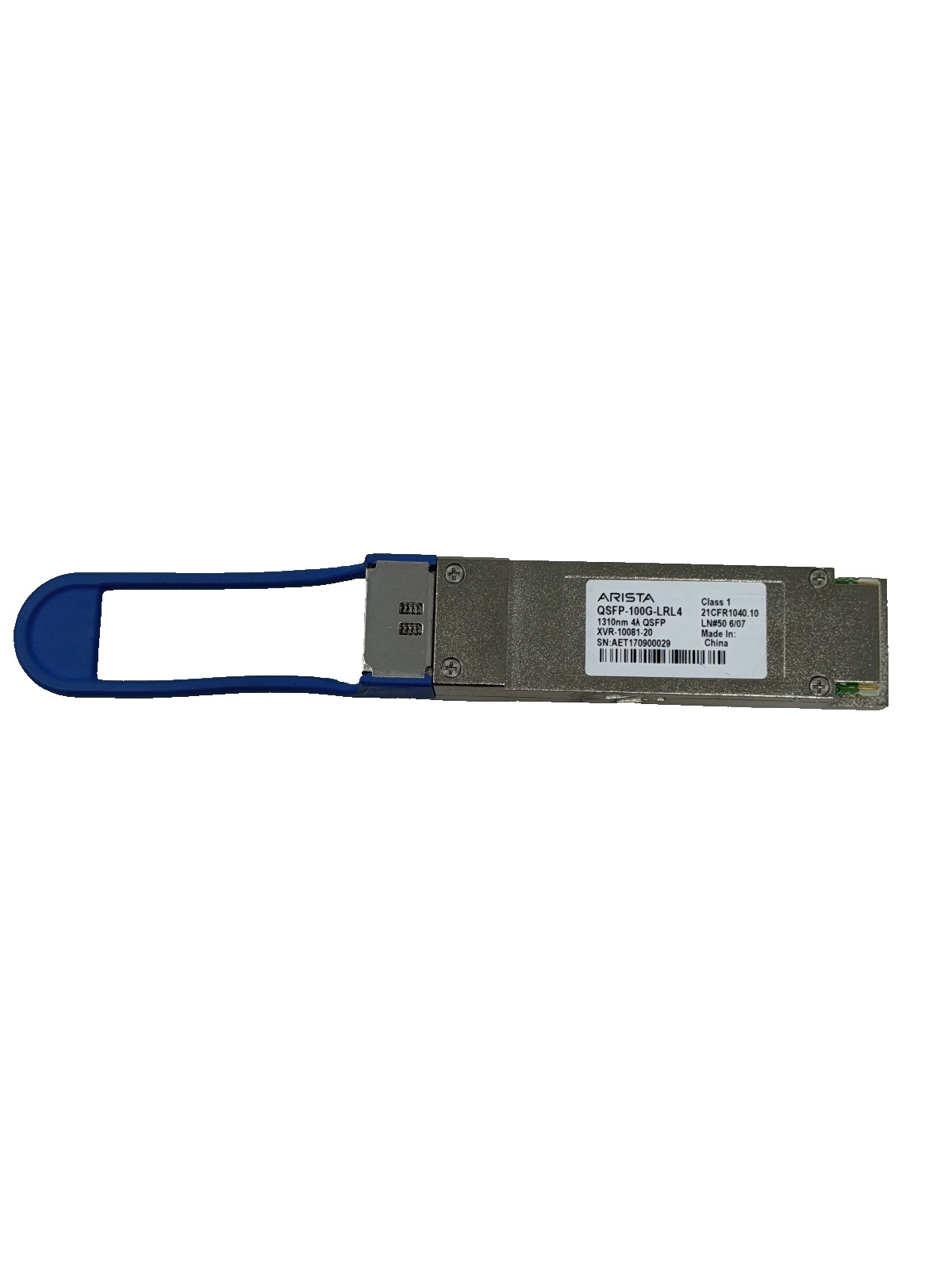 Genuine ARISTA QSFP-100G-LRL4 100GBASE-LRL4  XVR-10081-20