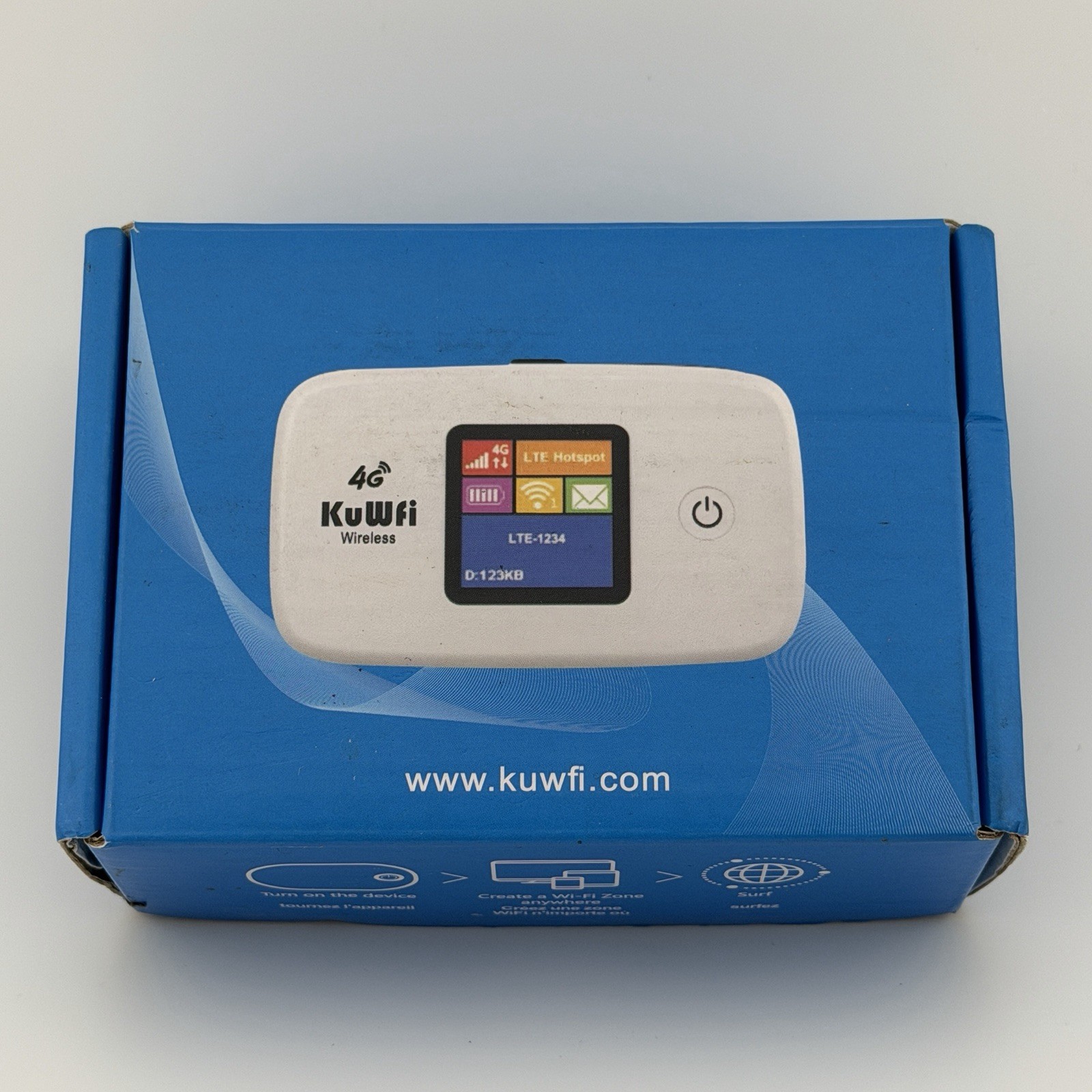 KuWfi Mobile WIFi Hotspot Router Unlocked Wireless Internet 4G LTE SIM Card Slot