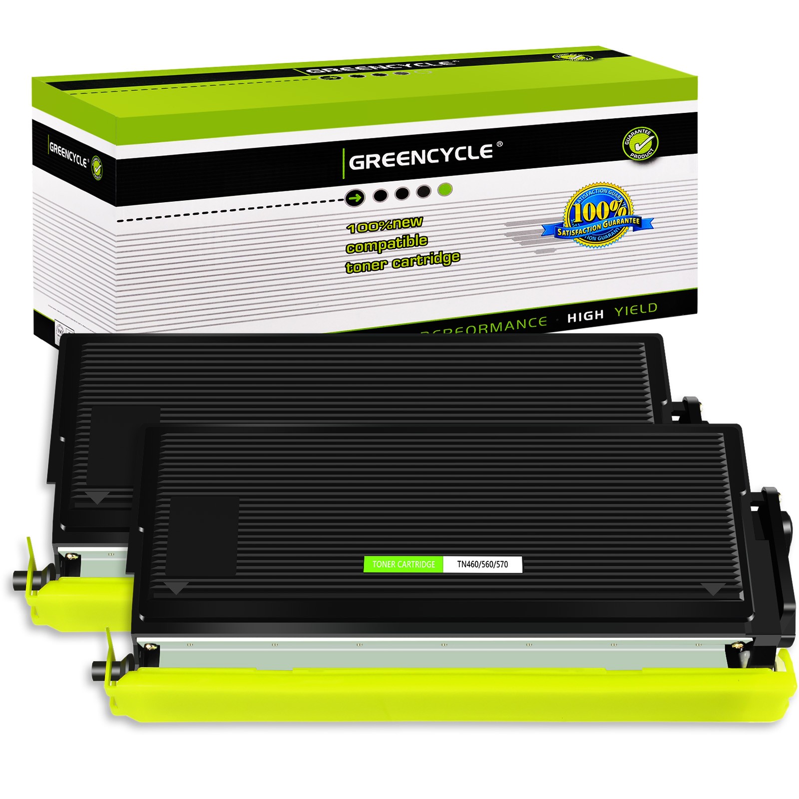 2PK TN460 TN-460 Toner Cartridge For Brother HL-1440 HL-P2500 MFC-8500 MFC-8600