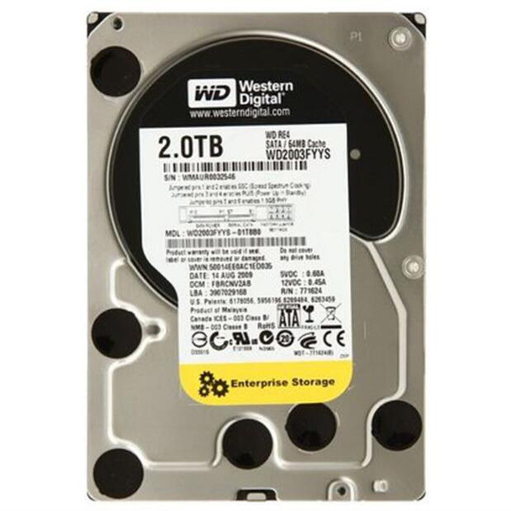 Western Digital 2TB WD2003FYYS 7200RPM SATA 3.5" Internal Enterprise Hard Drive