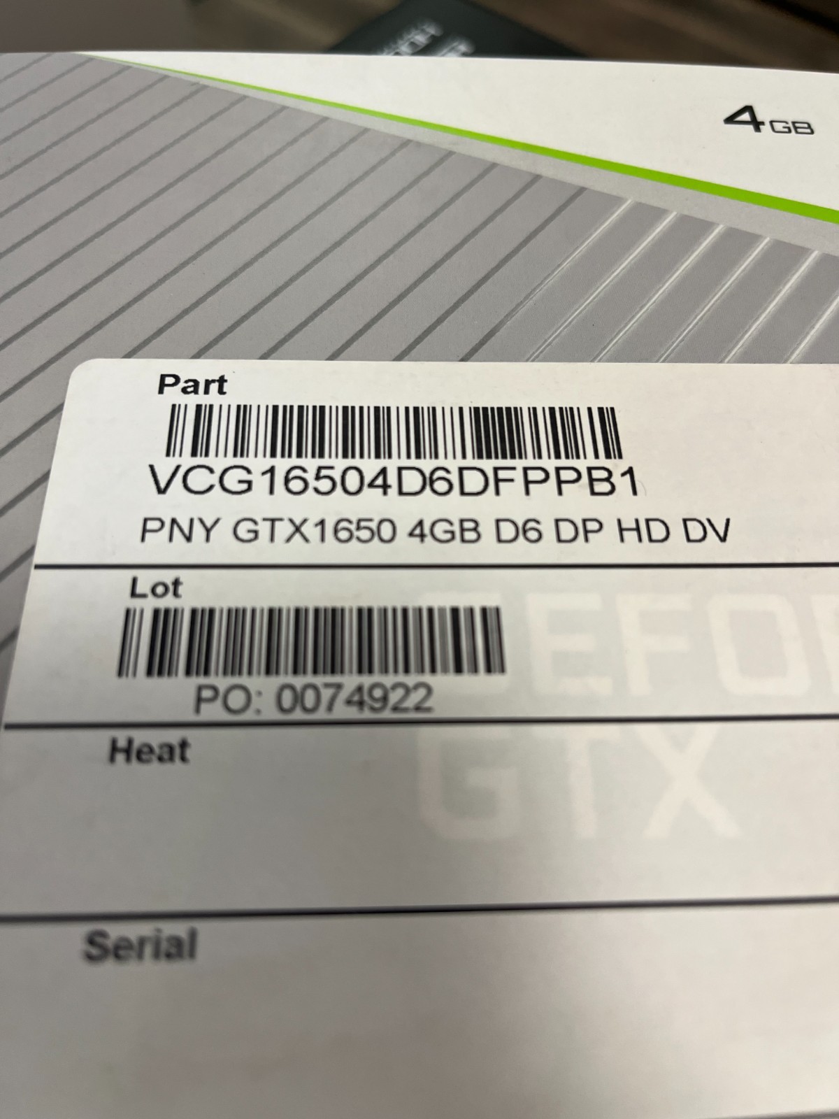 PNY GeForce GTX 1650 4GB GDDR6 VCG16504D6DFPPB1 Graphics Card