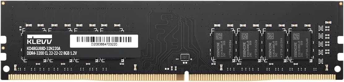 KLEVV DDR4 8GB (1x8GB) 3200MHz CL22 1.2V UDIMM Desktop Ram Memory SK Hynix Chip
