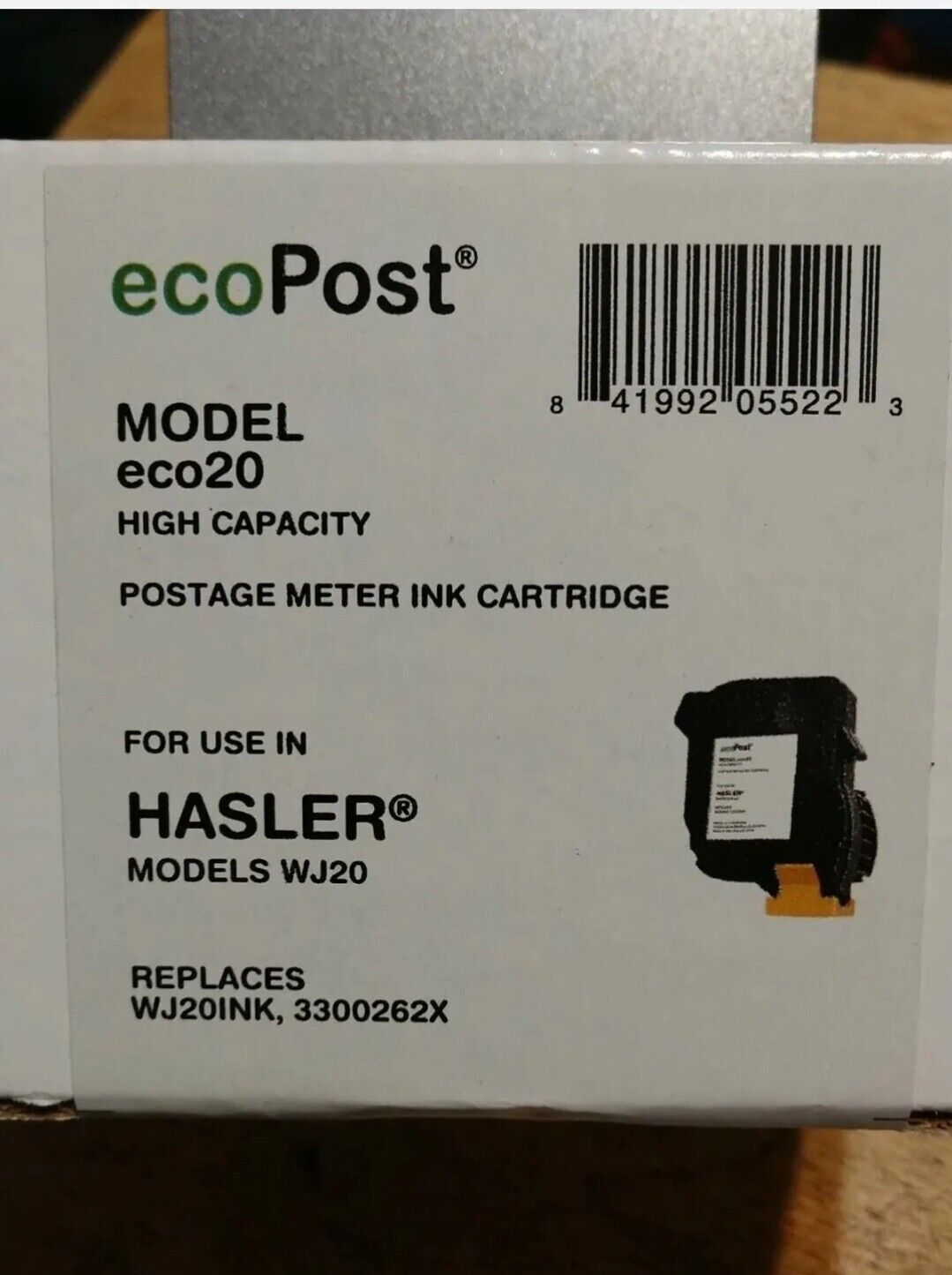 ecoPost ECO20 Compatible Red Ink Cartridge Replacement for Hasler Postage Meter