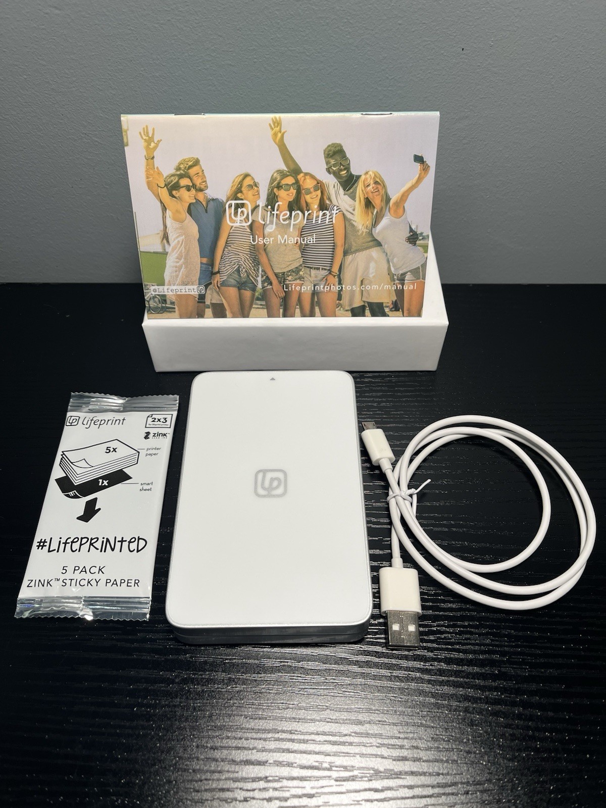 Lifeprint 2x3 Portable Photo Video Printer Iphone & Android Ultra Slim Pocket