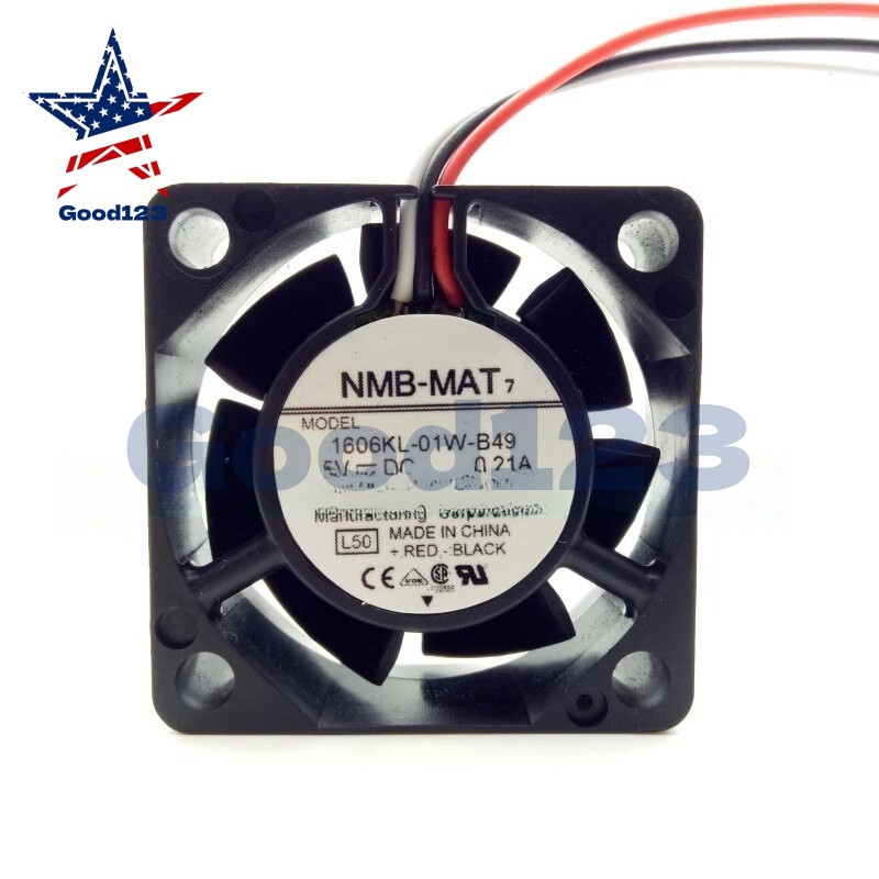 1PC NEW NMB-MAT 7 MODEL:1606KL-01W-B49 DC5V 0.21A 3pin Cooling Fan