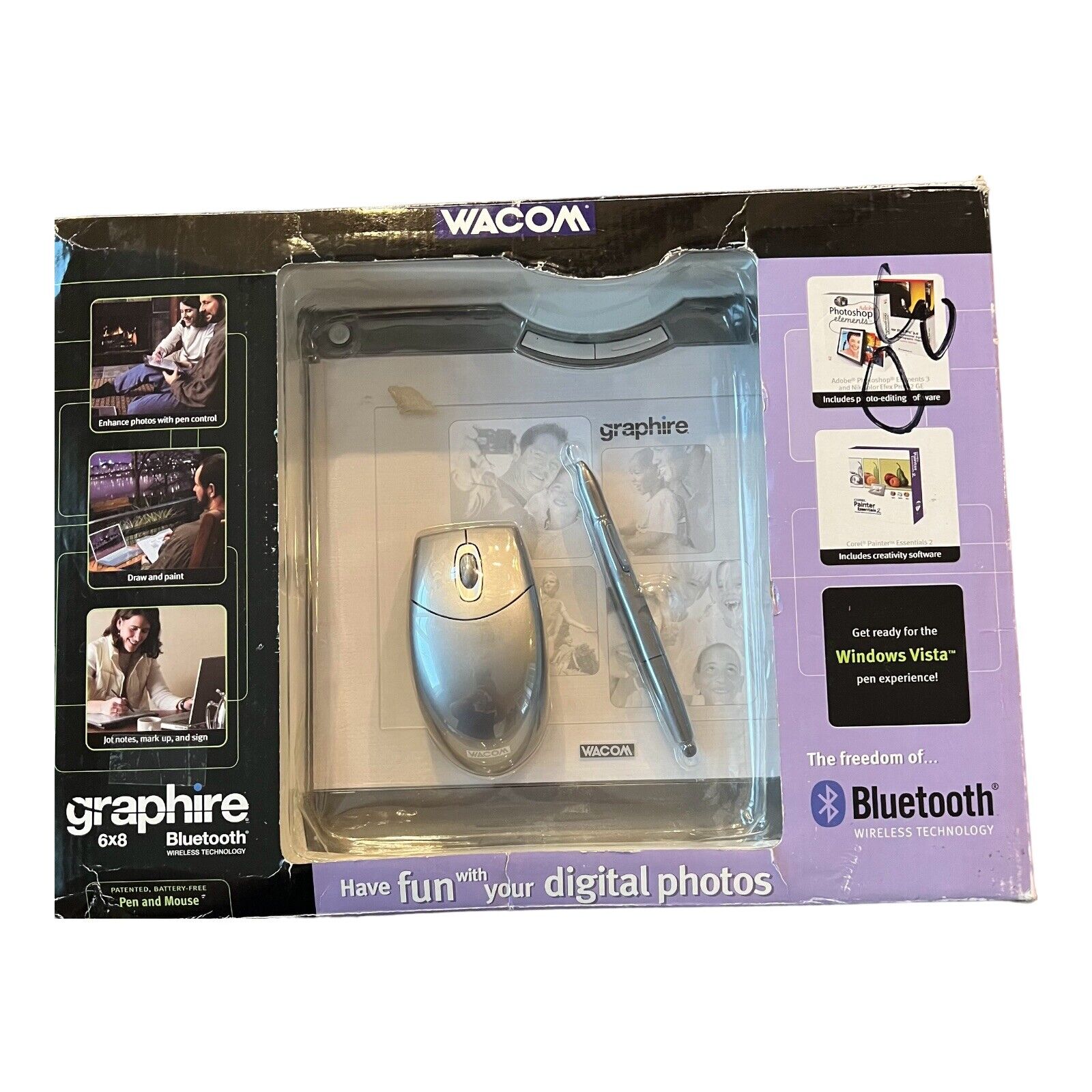 Wacom Graphire CTE-630BT Wireless Bluetooth 6x8 Tablet