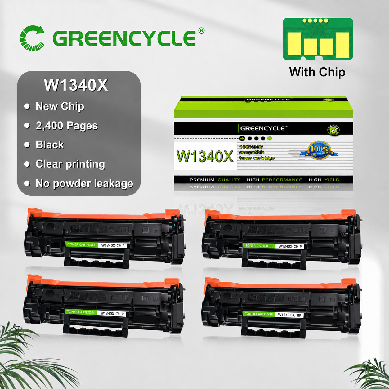 [ WITH CHIP ] 4PK Compatible W1340X Toner With HP 134X M209dw MFP M234dw M234sdw