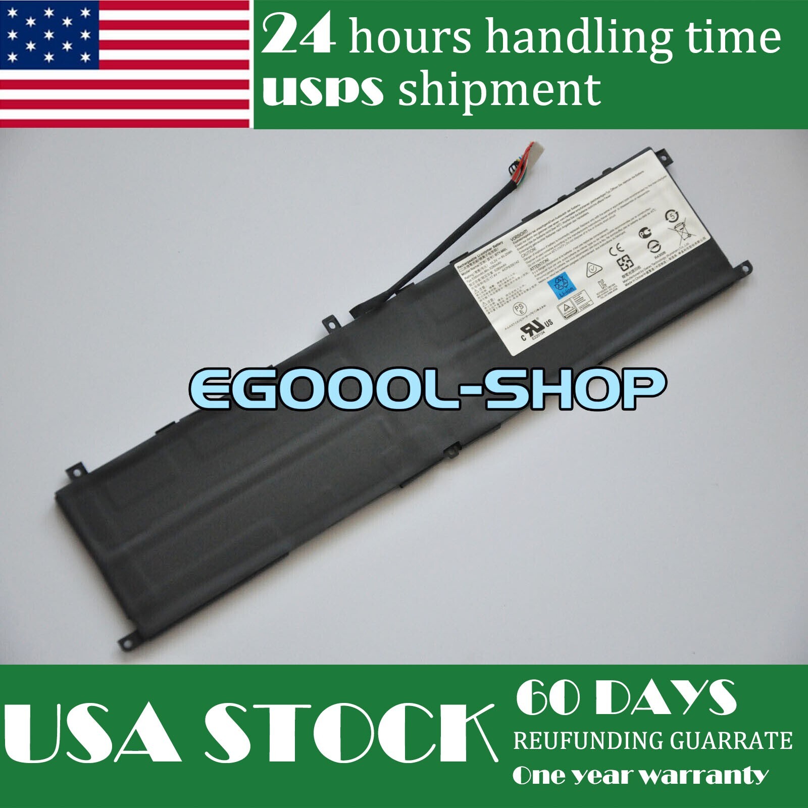 USA New Genuine BTY-M6L battery for MSI GS75 P65 P75 PS63 WS75 GS65 Stealth 9SG