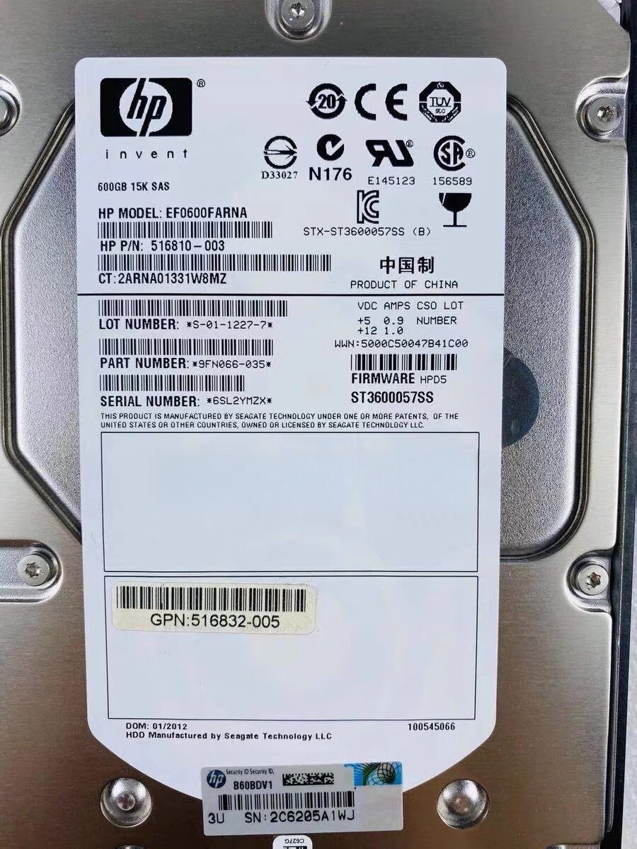 FOR HPE 517354-001 516828-B21 600GB DP 15K SAS LFF 6G 516810-003 533871-003 NEW