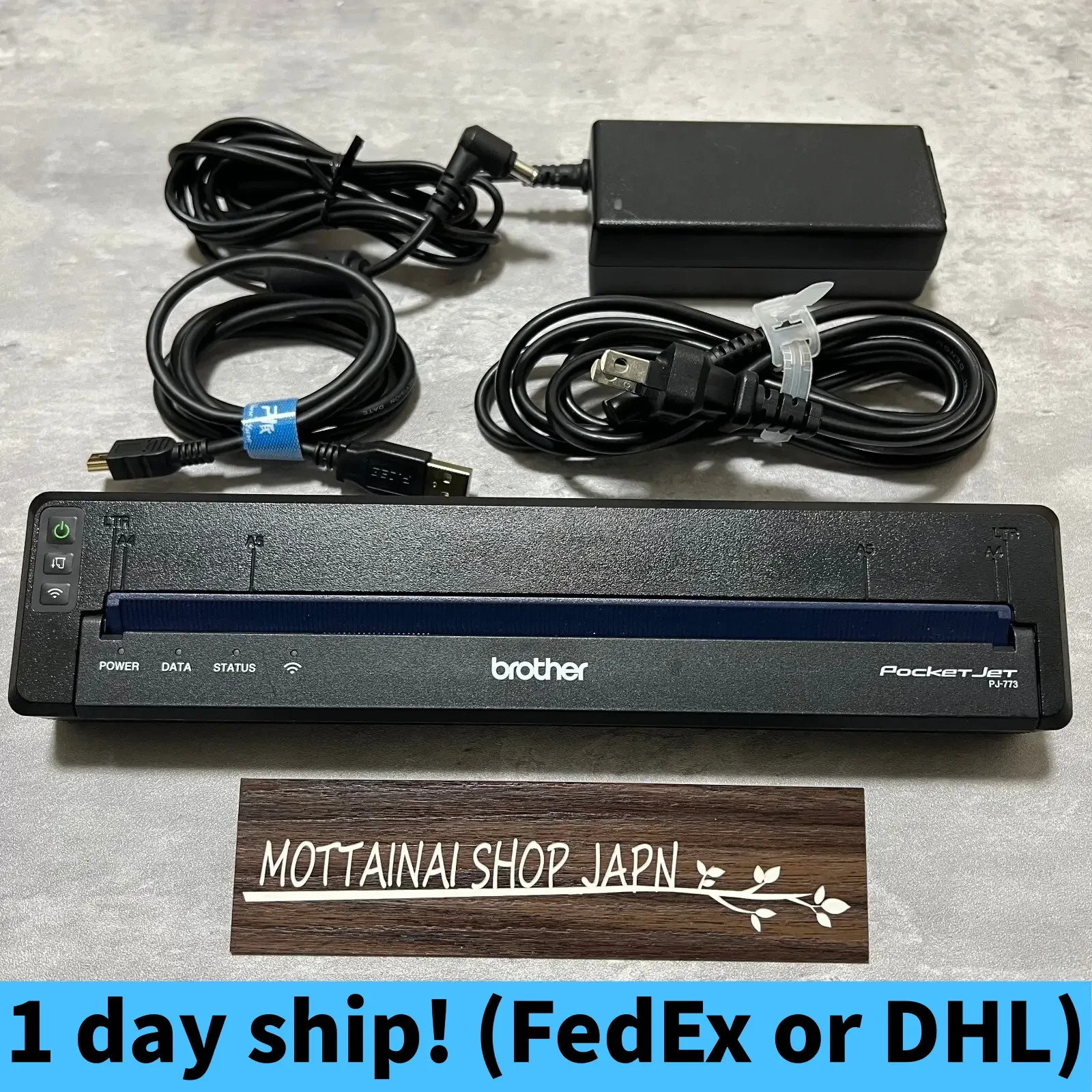 Brother PocketJet PJ-773 A4 Mobile Wi-Fi Thermal Printer Tested Good【1day ship】