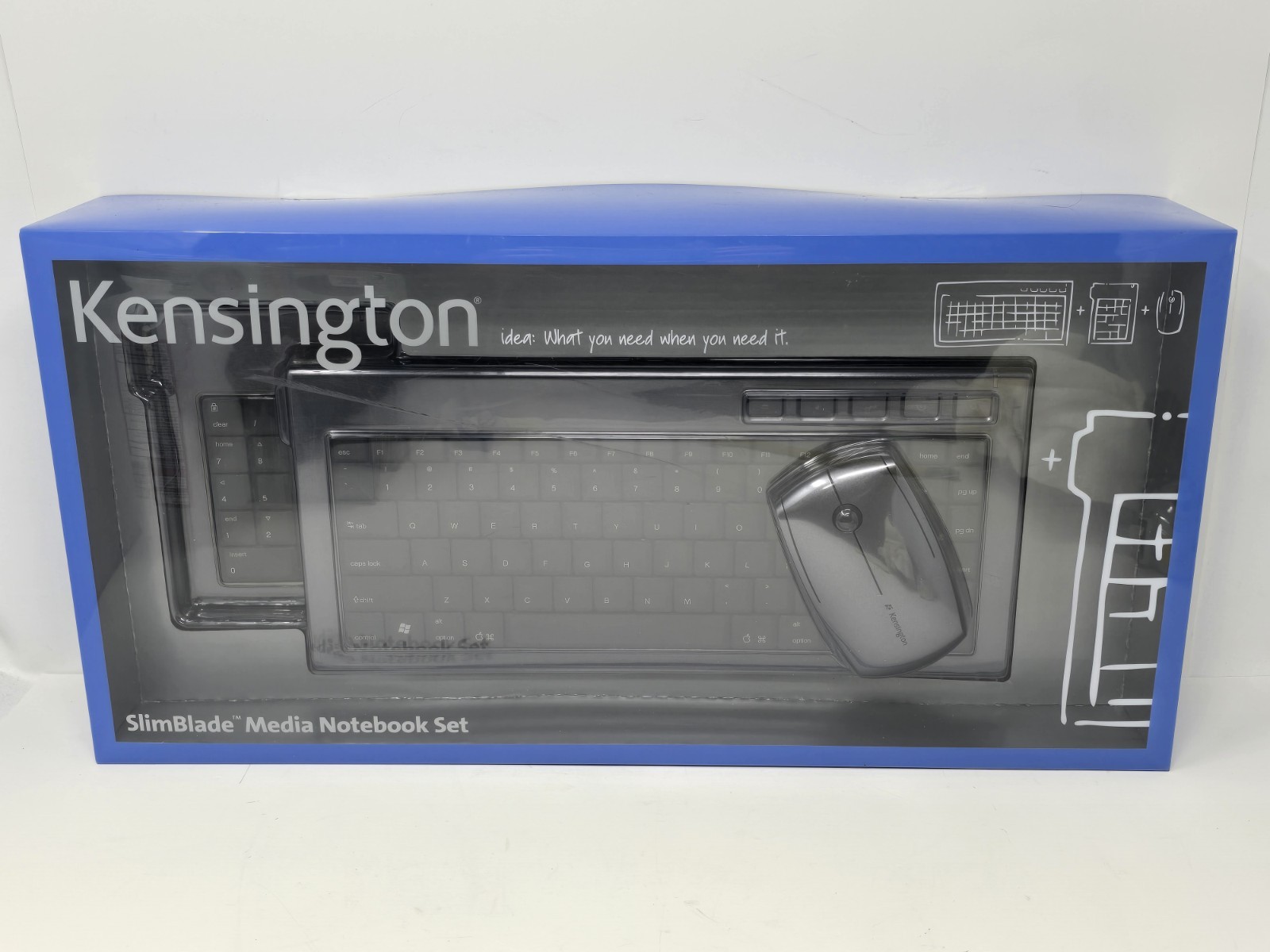 Kensington SlimBlade Media Notebook Set - Keyboard, Keypad, & Mouse - NEW/SEALED