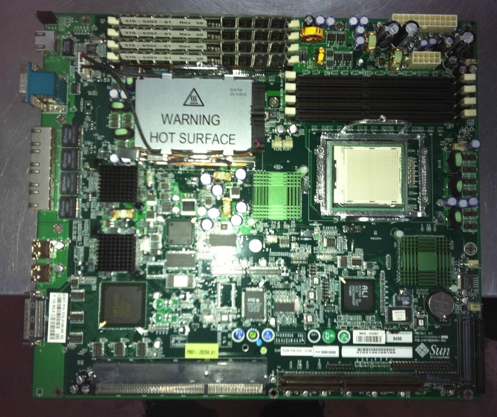 SUN Netra 240 375-3178 Motherboard w/1x 1GHz, 4x 512MB (375-3148)