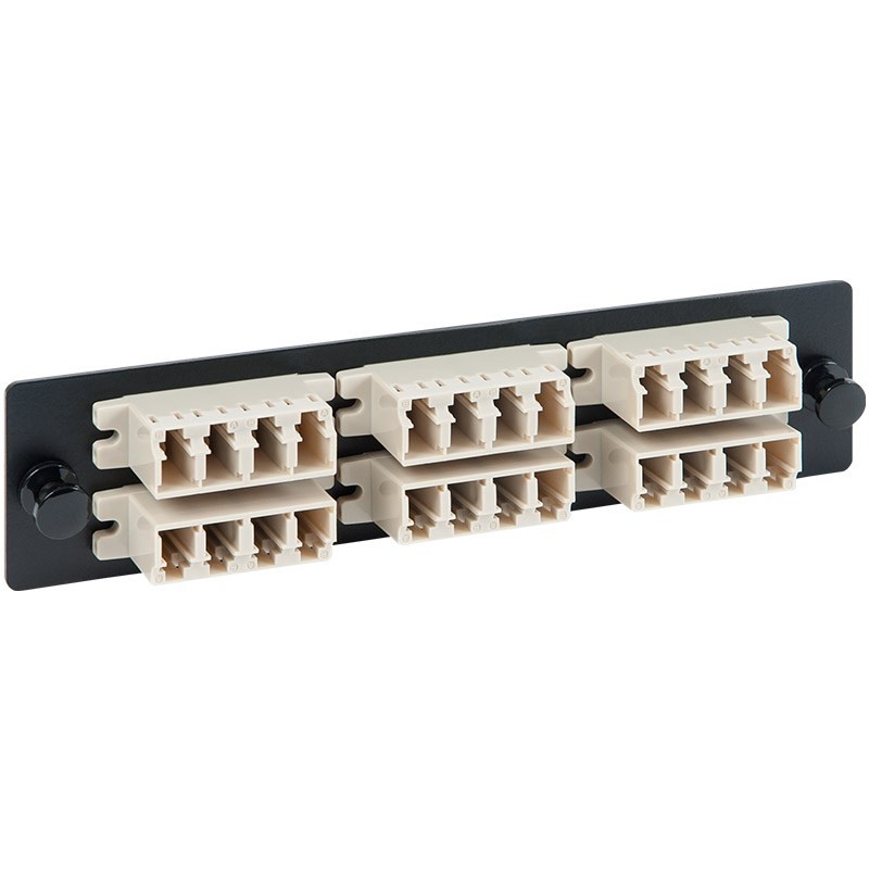 ICC ADAPTER PANEL 6 QUAD LC 24F BEIGE MM ICFOPL1615 UPC 633758093347