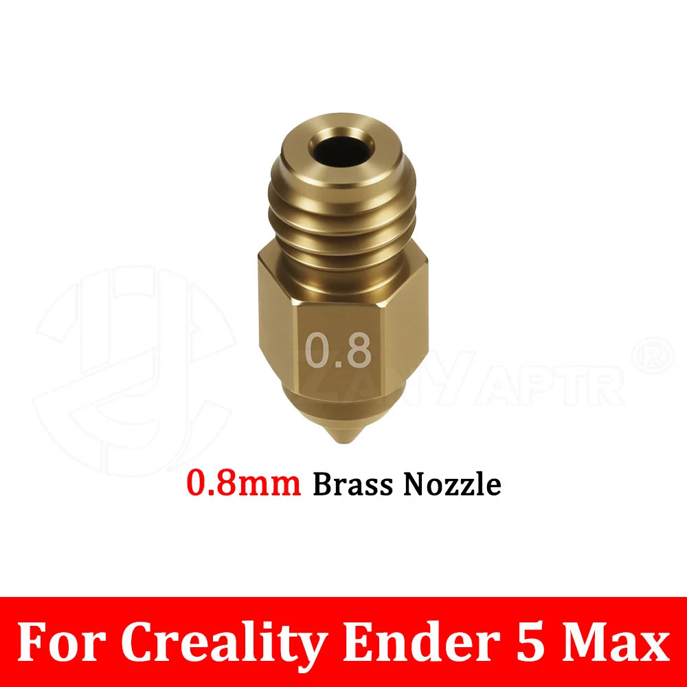 0.4Mm 0.6Mm 0.8Mm Hotend Nozzle for Creality Ender 5 Max Brass Hardened Steel No