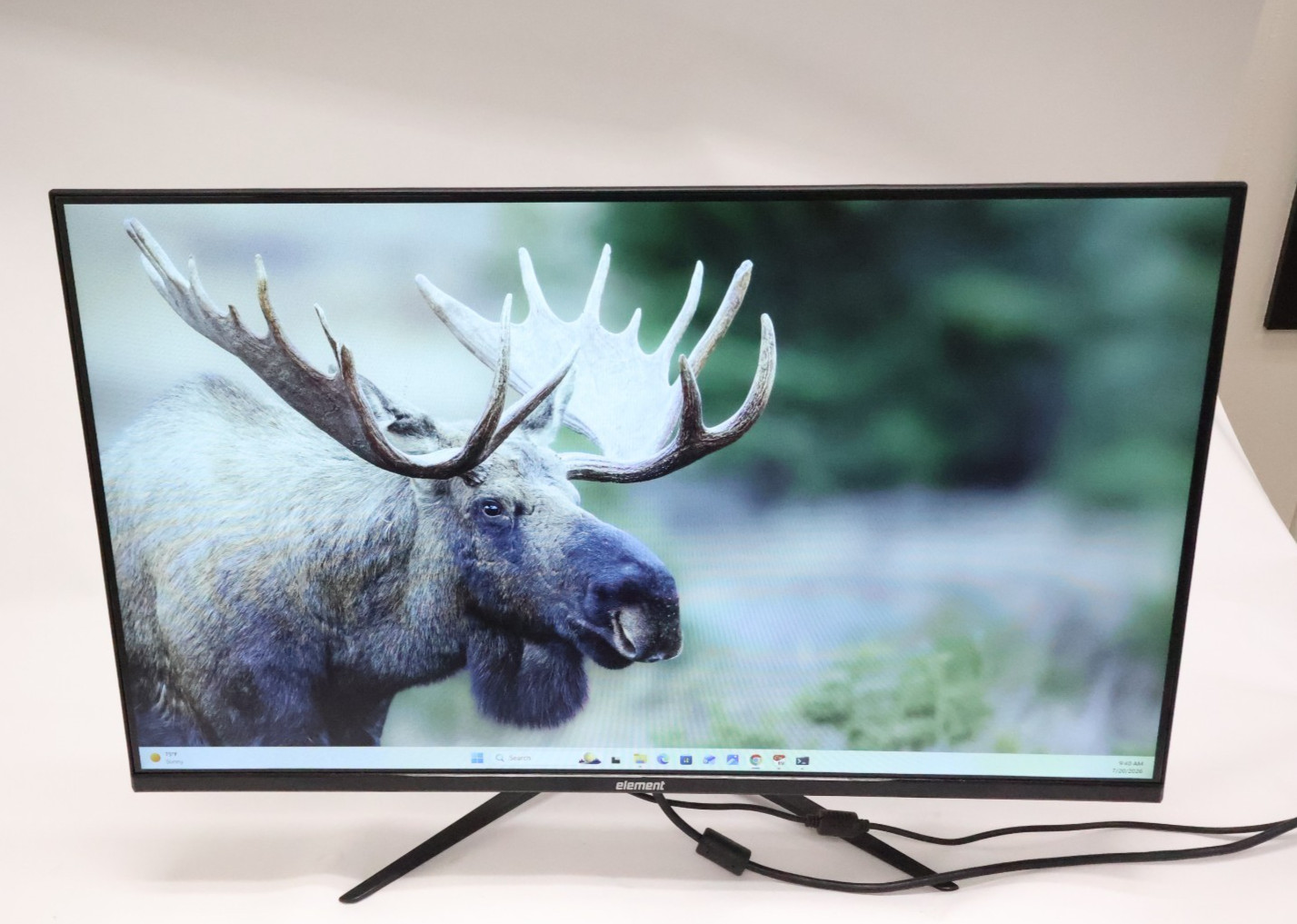 Element EM2FPAB27B 27" FHD Monitor HDMI VGA Tested Working