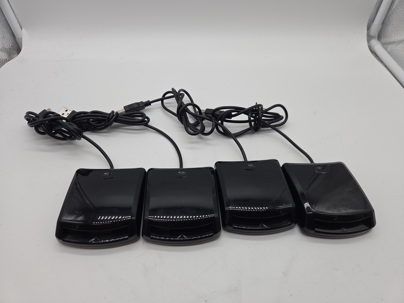 LOT OF 4 Belkin F1DN008U USB Smart Card Reader - Contact Cable 2.0 Type A