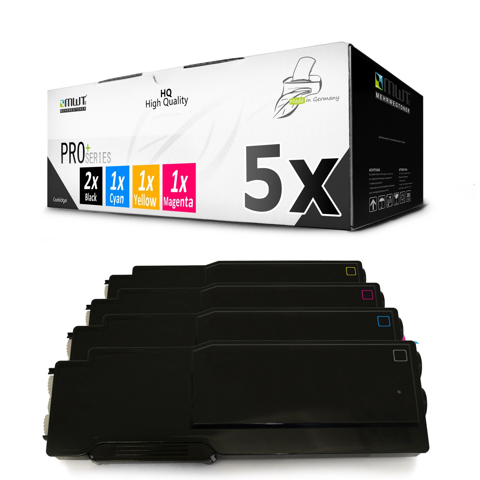 5x PRO Cartridge for Dell S-3845-cdn S-3840-cdn