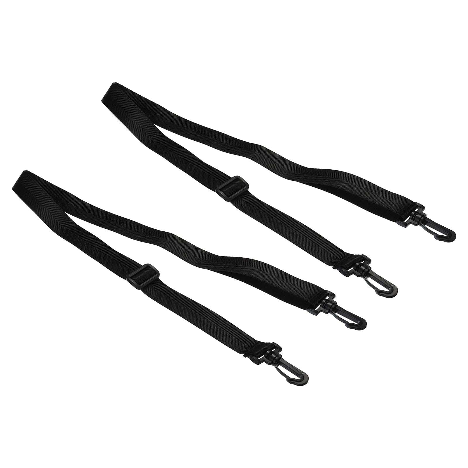 PATIKIL 59" Shoulder Strap, 2 Pcs 0.98" Width Nylon Adjustable Black