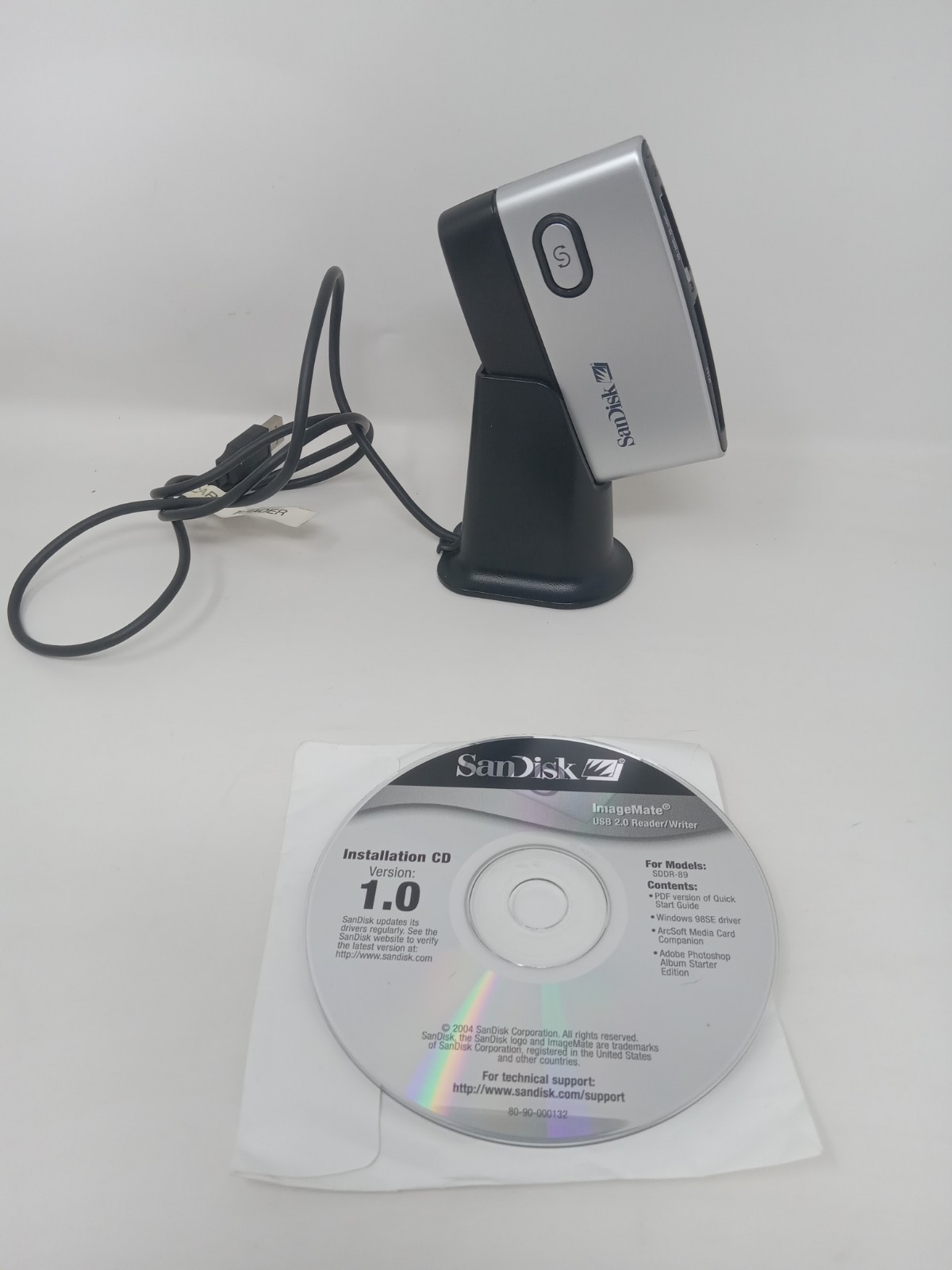 SanDisk ImageMate 12 in 1 Card Reader, Model SDDR-89, With install Disc