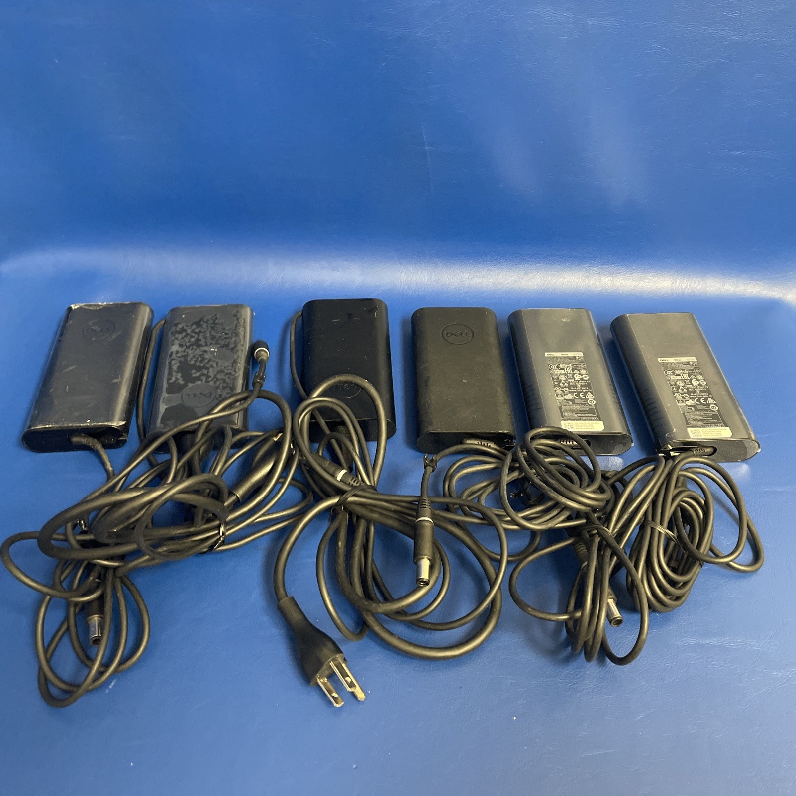 LOT OF 6X GENUINE DELL 90W DA9DPM130 POWER ADAPTER / W CABLE