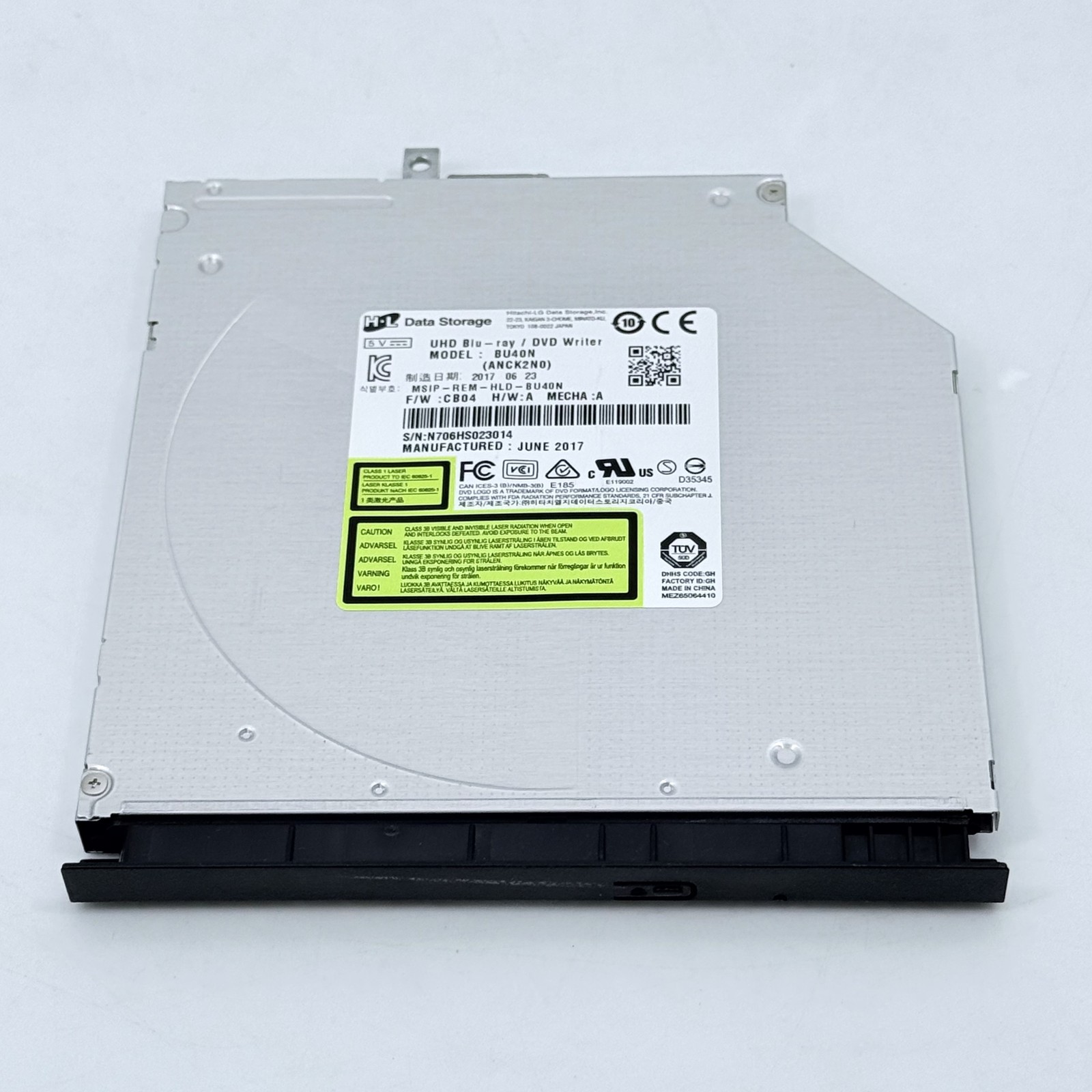 LG BU40N UHD Blu-ray BDXL DVD Writer 9.5mm SATA Internal Drive Used Japan seller