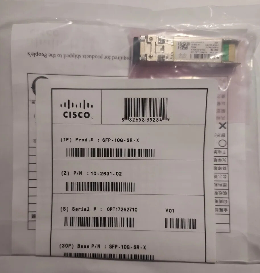 New Cisco SFP-10G-SR-X GENE SFP + 10G LC duplex transceiver module